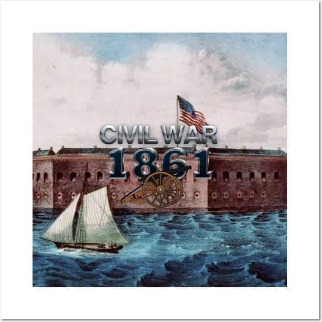 Civil War 1861 Wall Art by teepossible